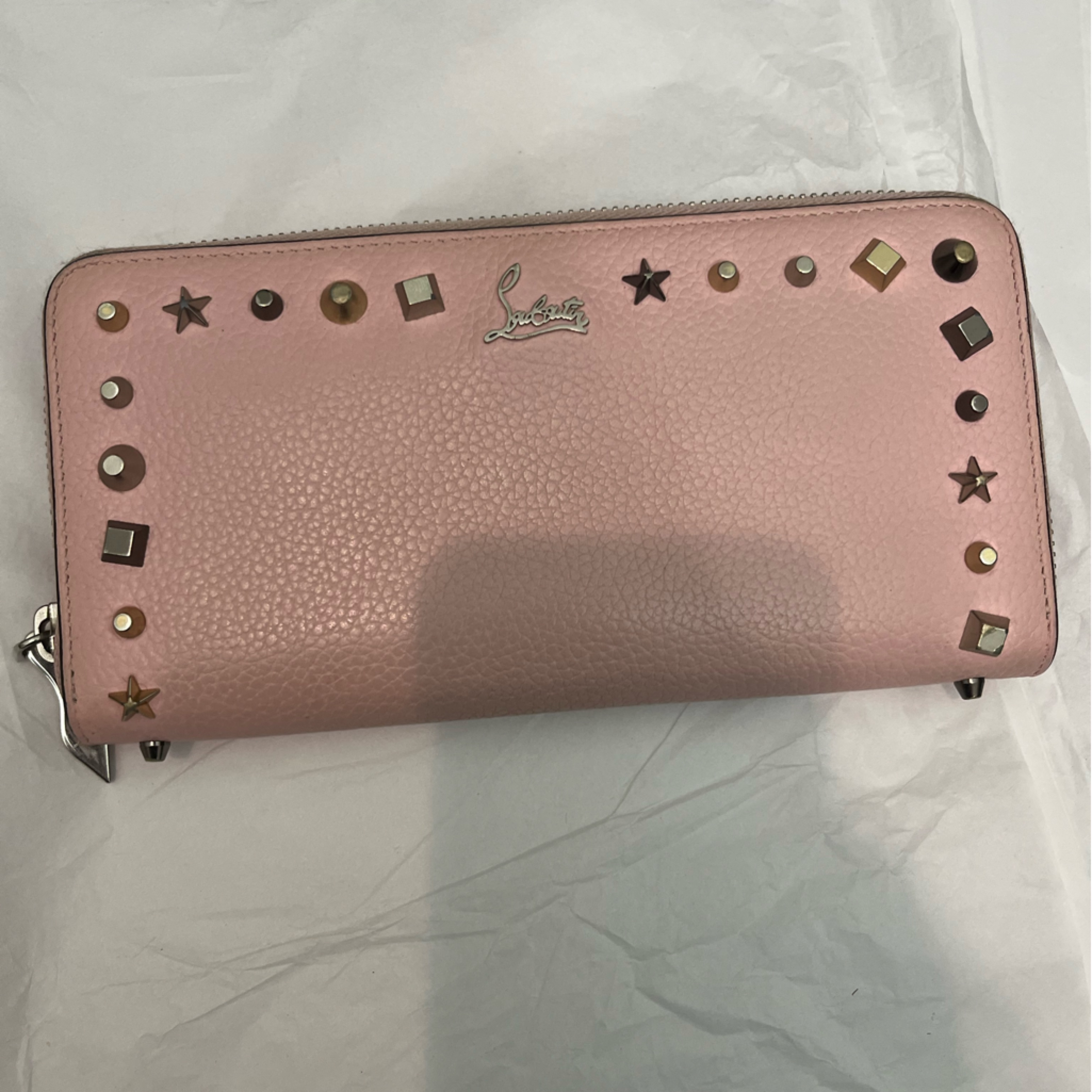 Authentic Rare Christian Louboutin Star Leather Wallet